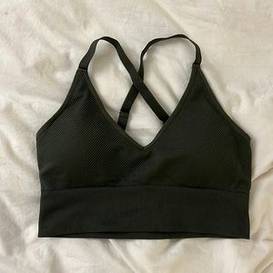 Padded crop bra top